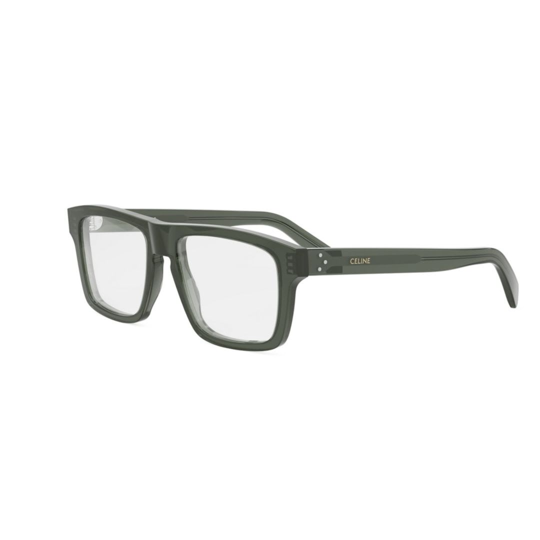 Celine Cl50160i 3 Dots Hd 093 Verde Lucido Glasses In Green