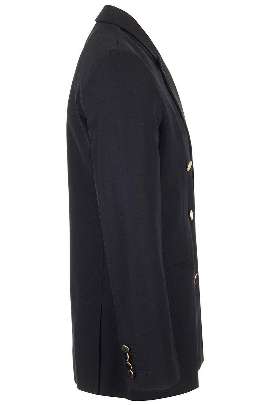 Apc Cohey Double-breasted Blazer In Blue