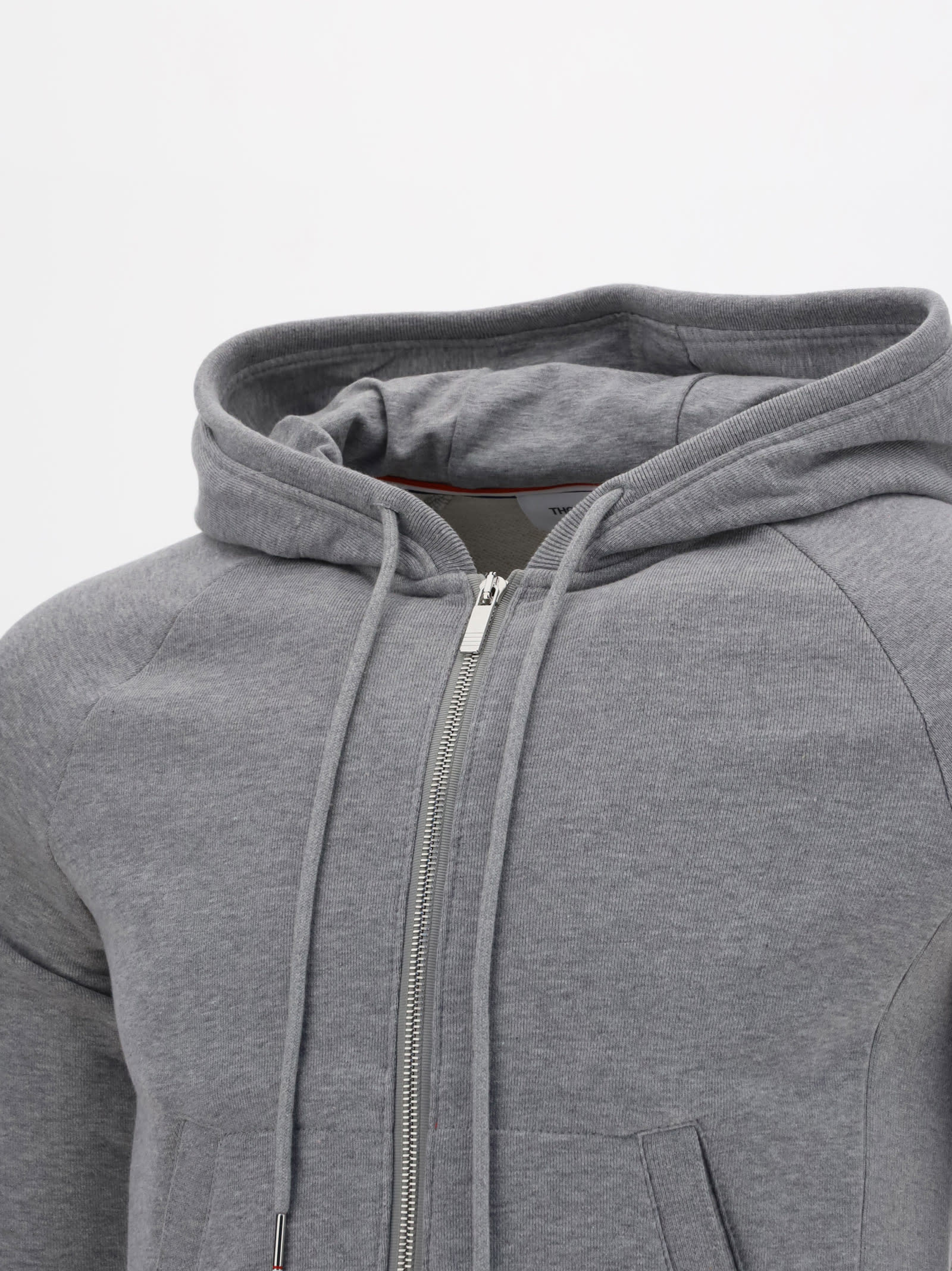 Shop Thom Browne Hoodie In Light Grey