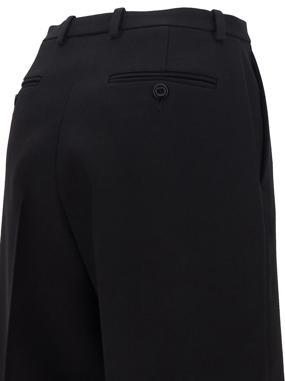 Gucci Wool Trousers In Black