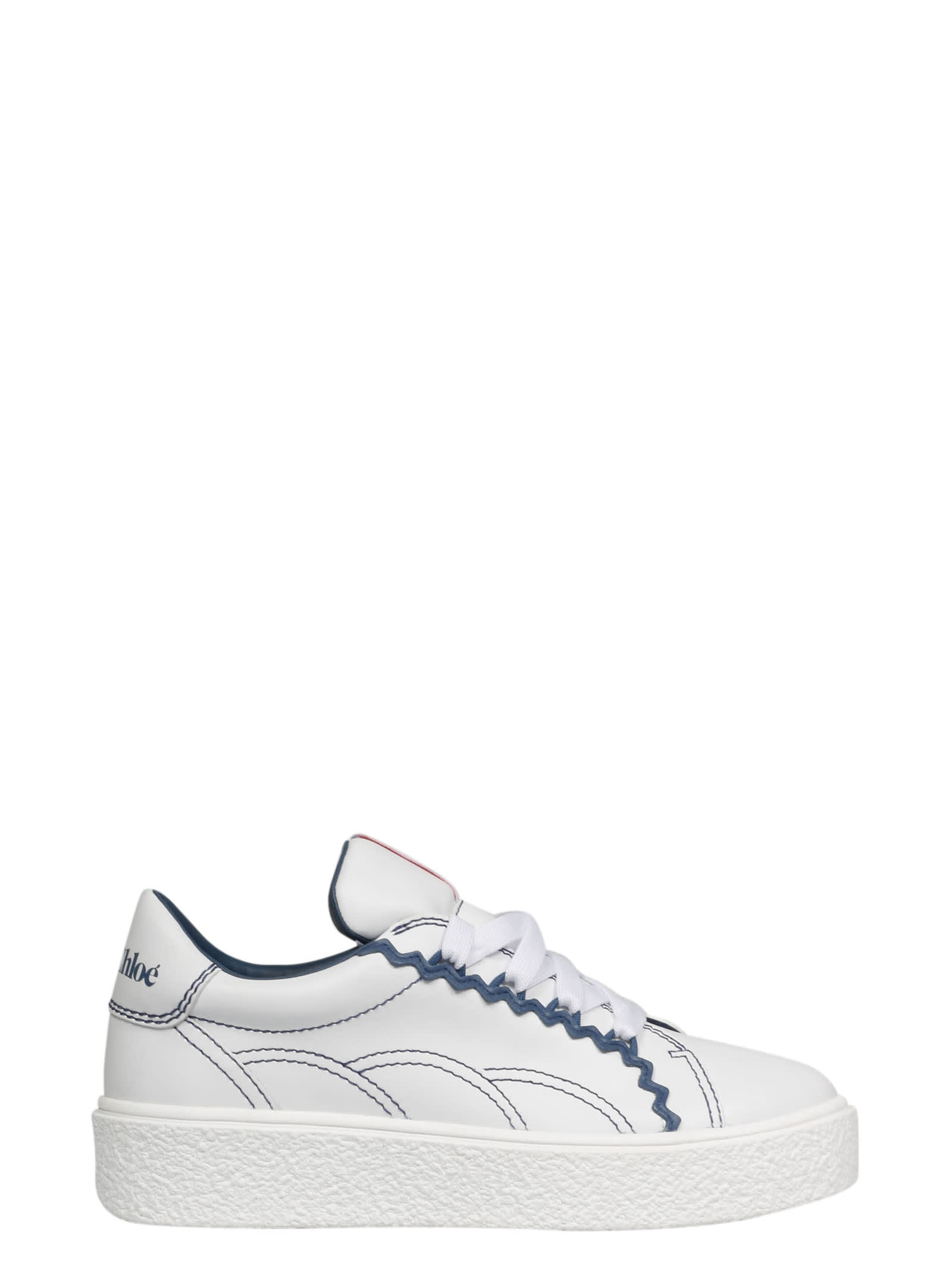 SEE BY CHLOÉ SEVY SNEAKERS,SB36001A 13002 101 WHITE 703 BLUE