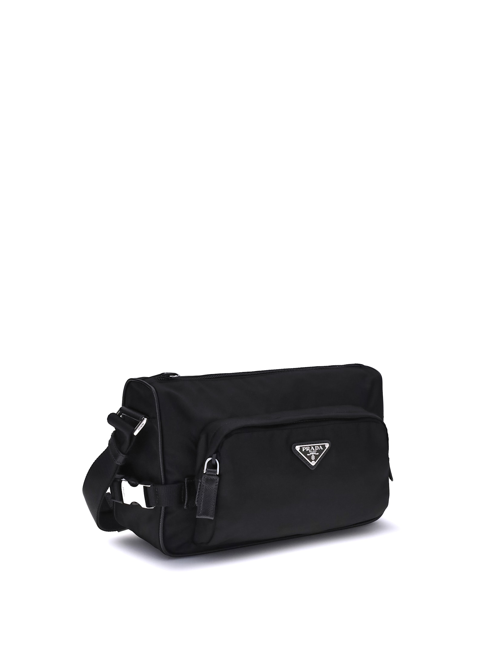 Prada Shoulder Bag In Re-nylon And Saffiano