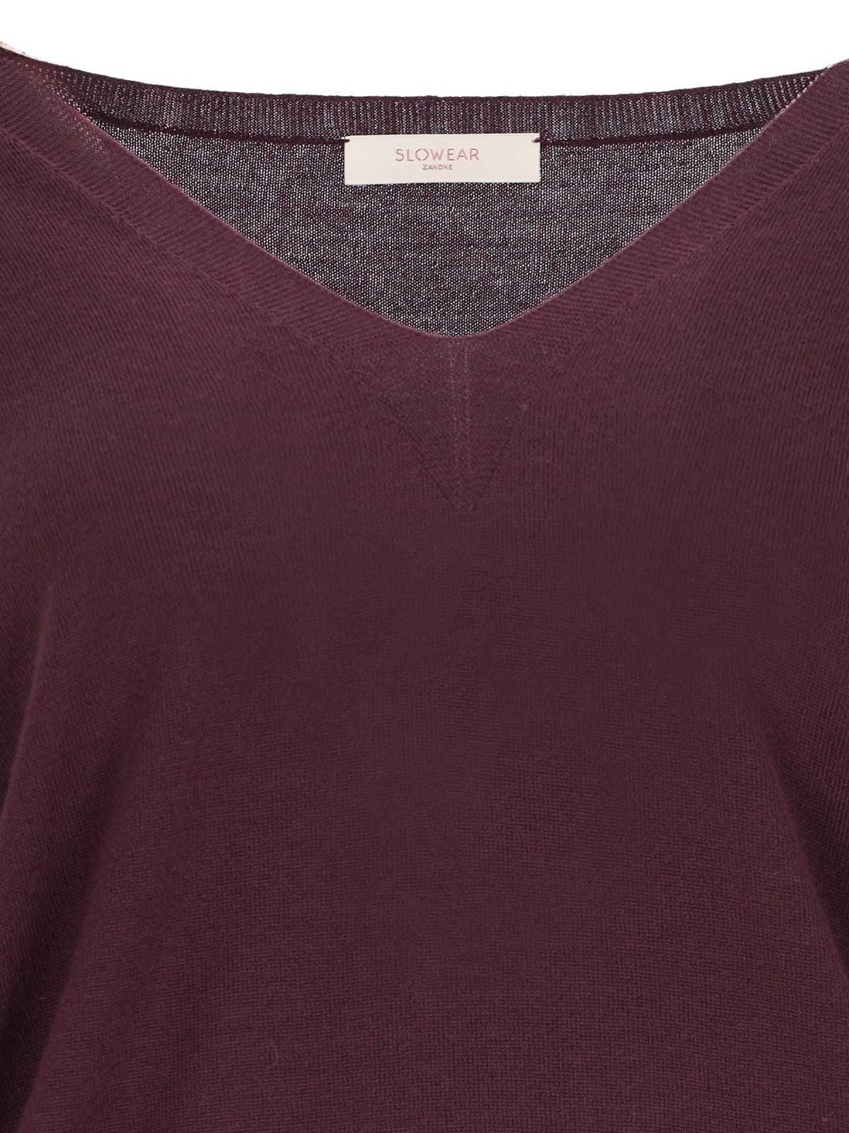 Shop Zanone V-neck Sweater In Purple