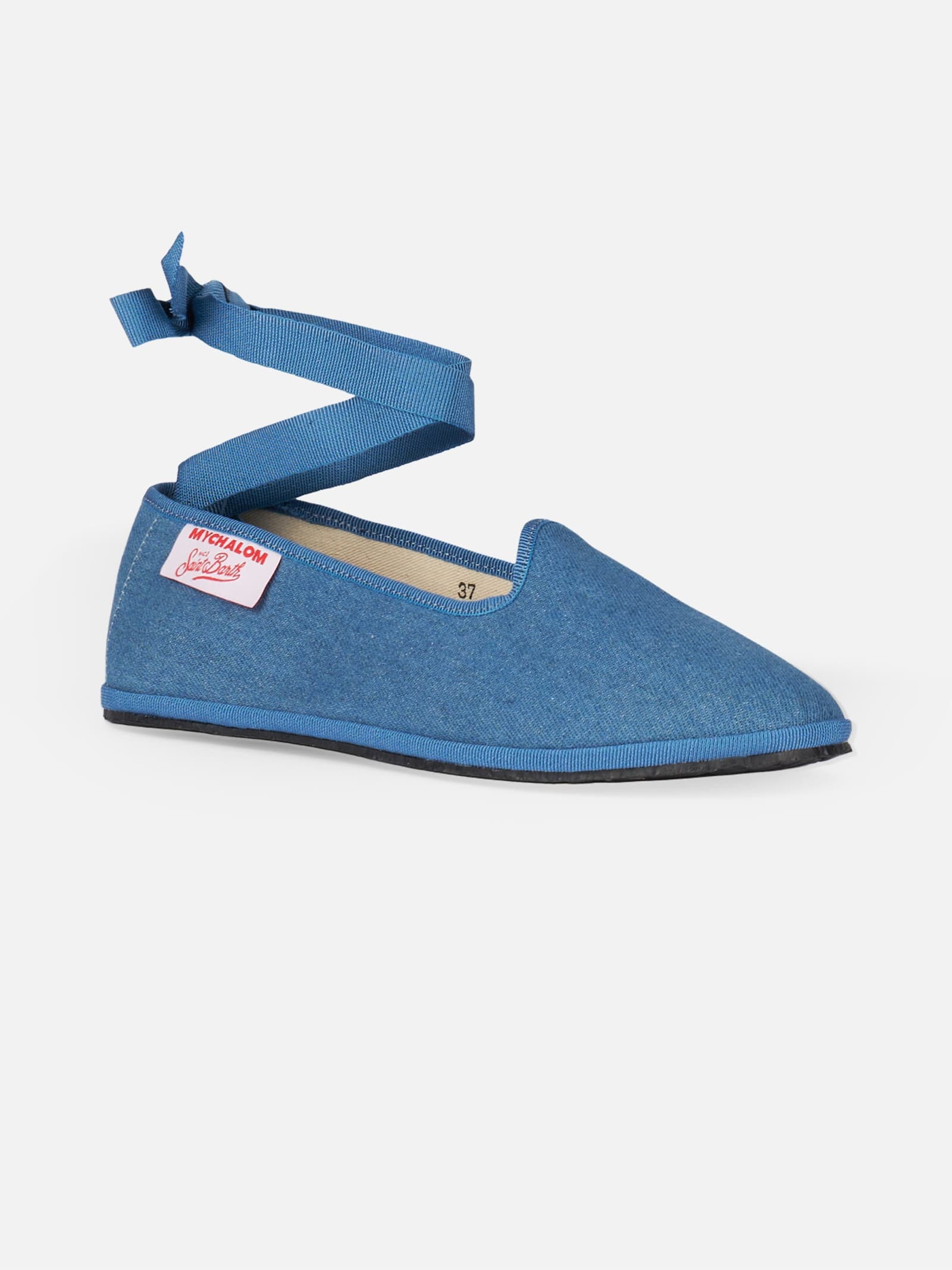 Woman Denim Slipper Loafers My Chalom Special Edition