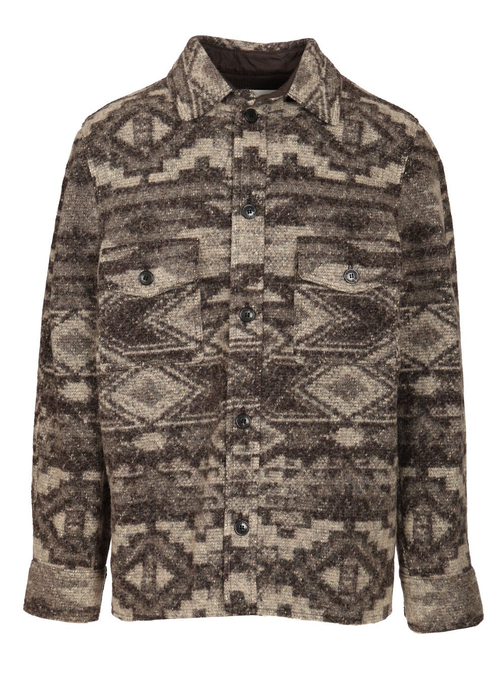 Isabel Marant Kervon Jacket Dark Brown In Multi