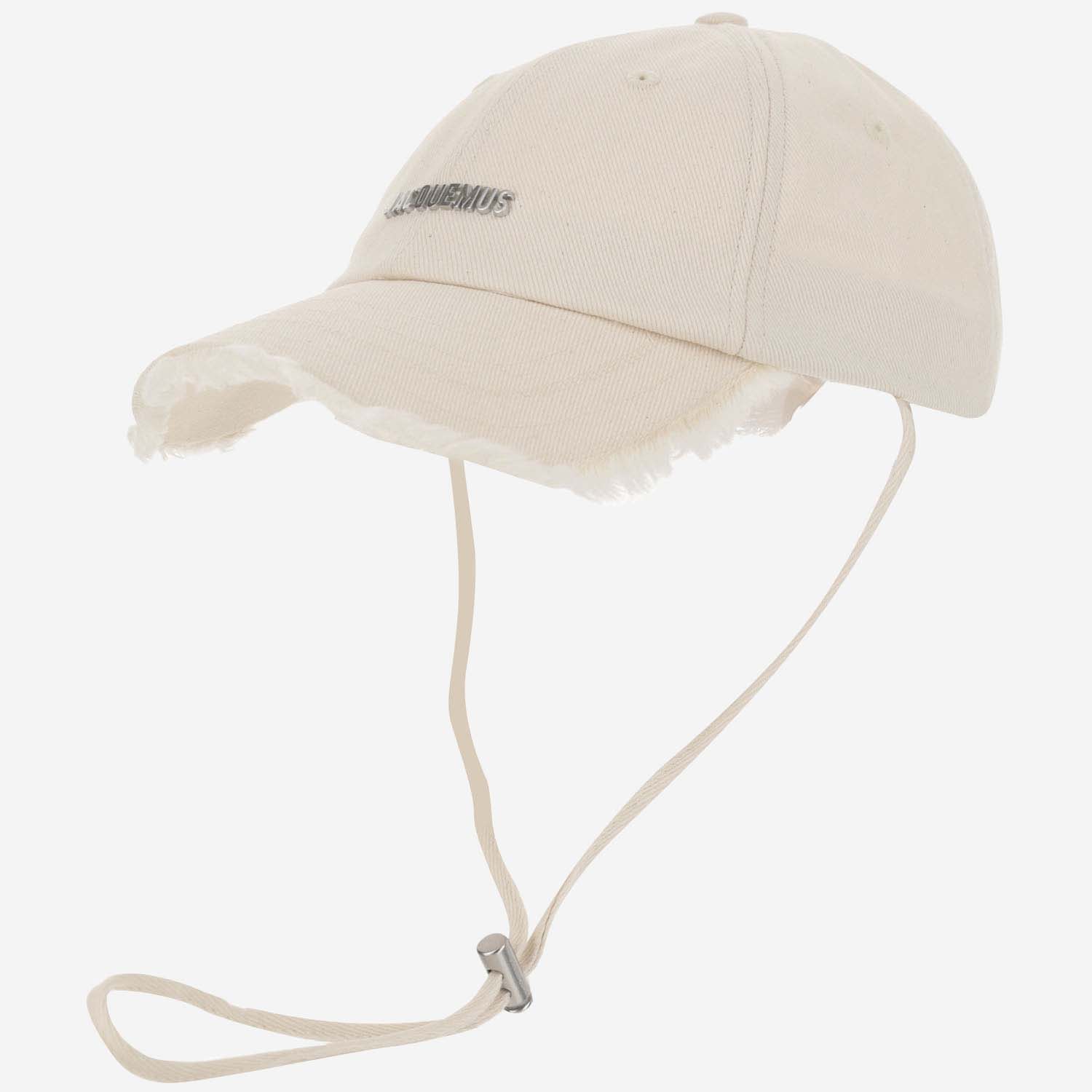 Jacquemus Jacquemu La Casquette Artichaut Fringe Baseball Cap In White