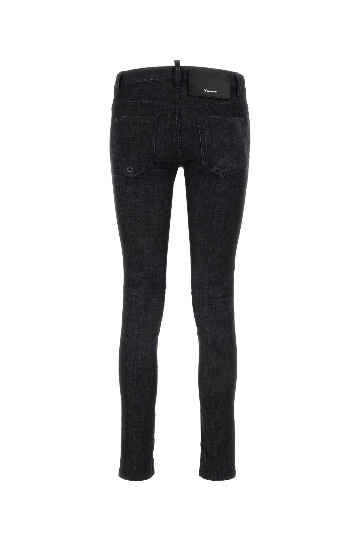 Shop Dsquared2 Black Stretch Denim Jennifer Jeans