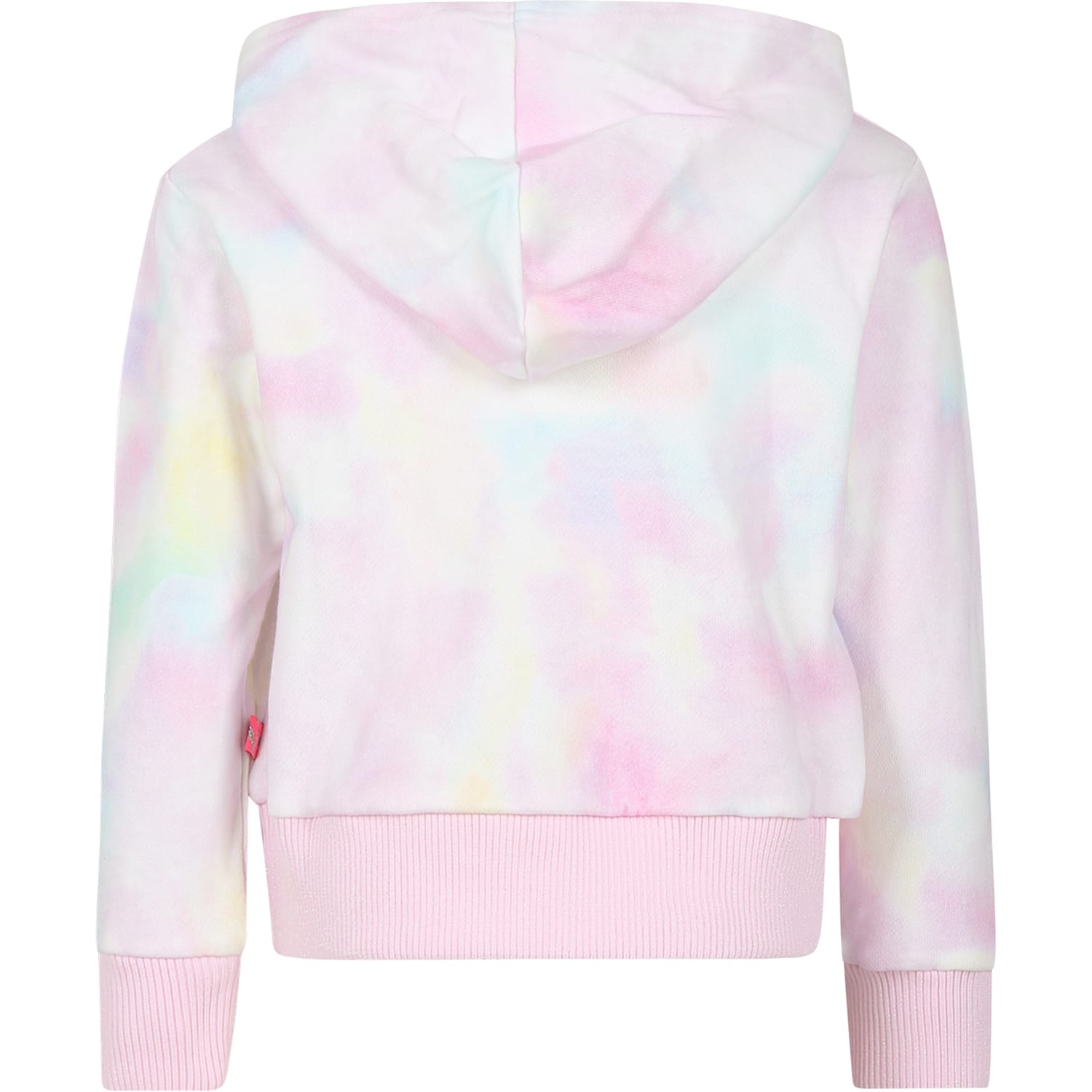 Shop Billieblush Pink Sweatshirt For Girl With Unicorn In Multicolor