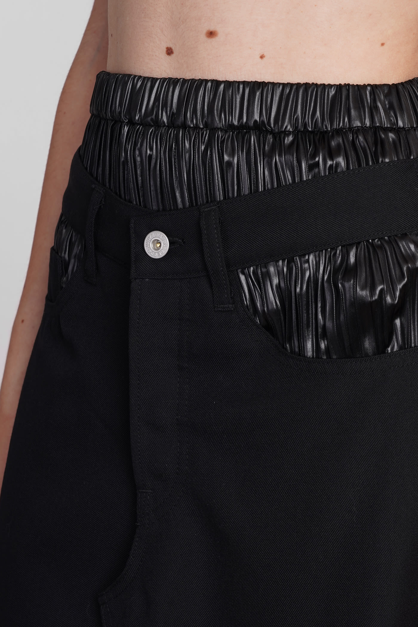 Shop Junya Watanabe Skirt In Black Wool
