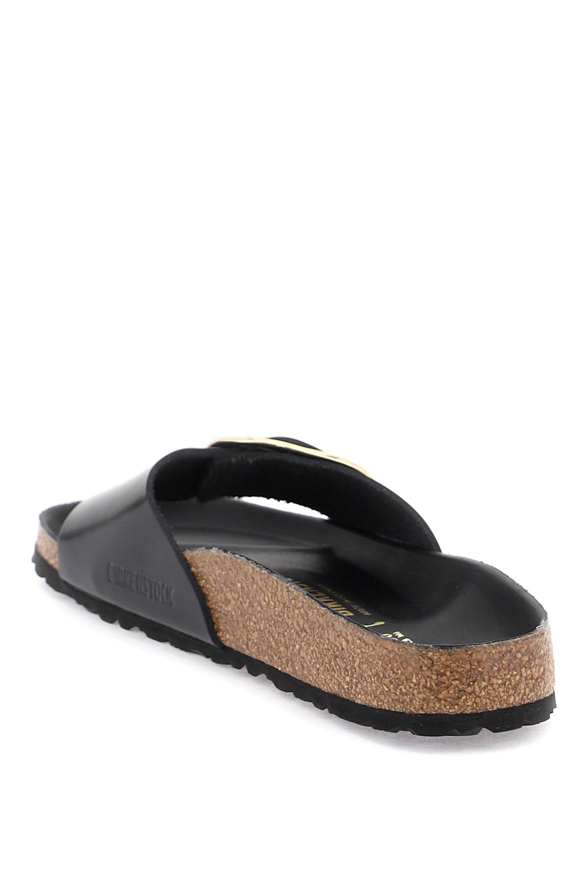 Birkenstock Womens Madrid Big Buckle Oiled Leather In Black