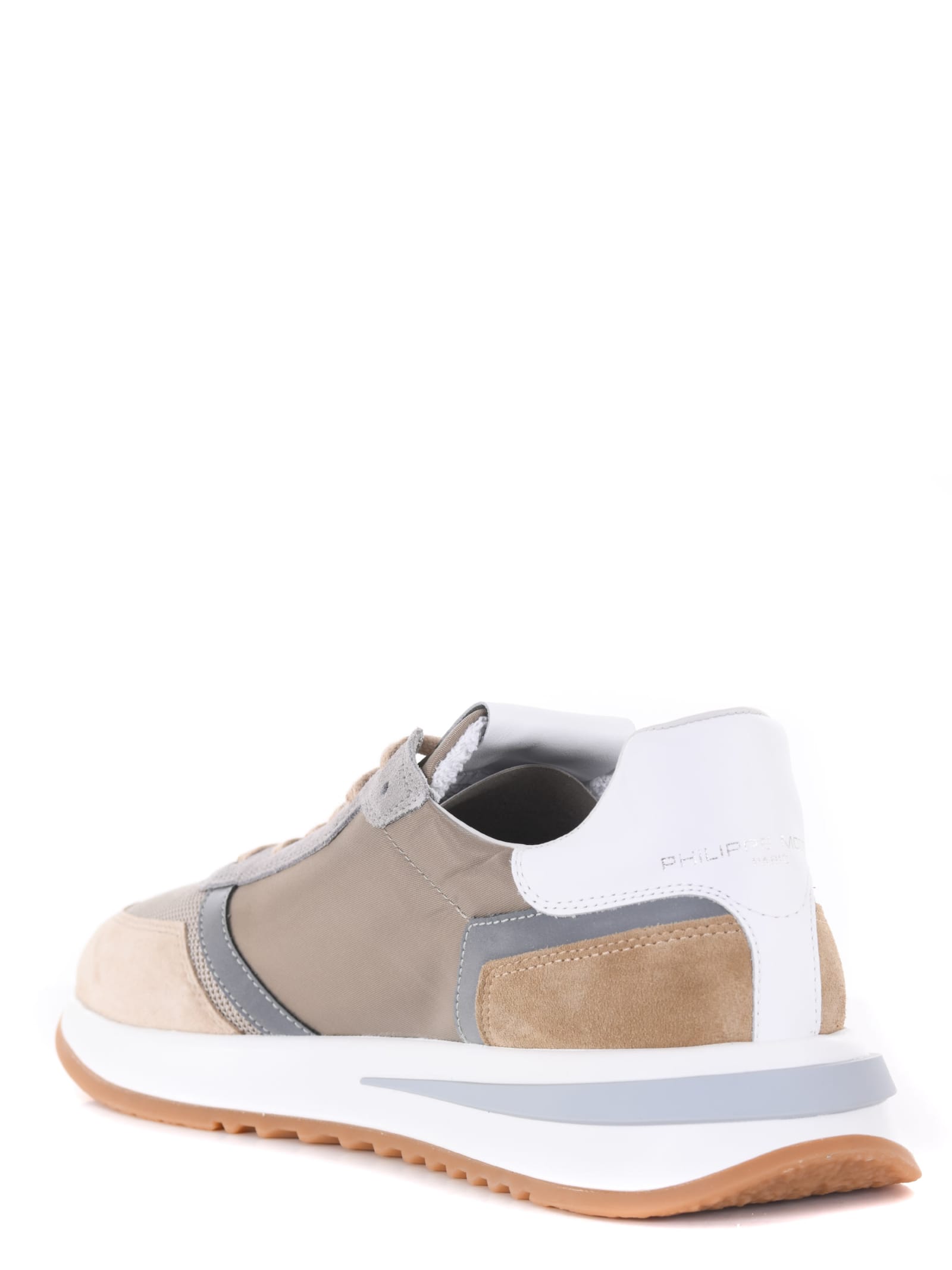 Shop Philippe Model Sneakers In Beige/grigio