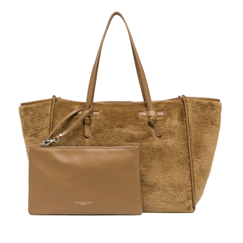 Shop Gianni Chiarini Marcella Bag In Orzo