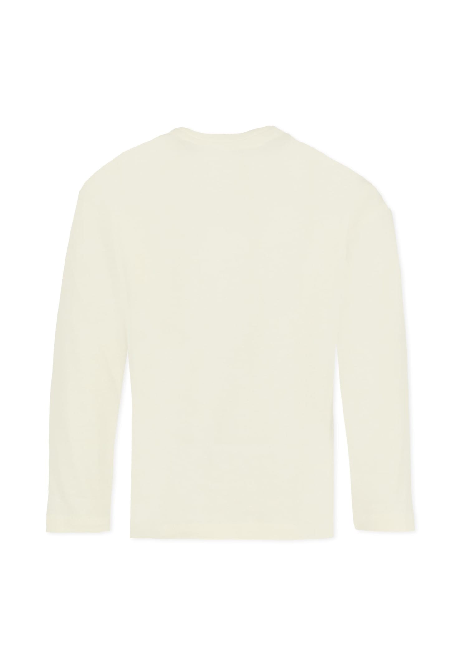 Marc Jacobs Ivory T-shirt For Boy With Pouch Print In Neutral