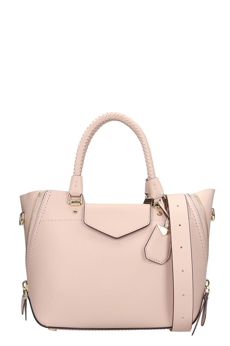 pink leather michael kors bag