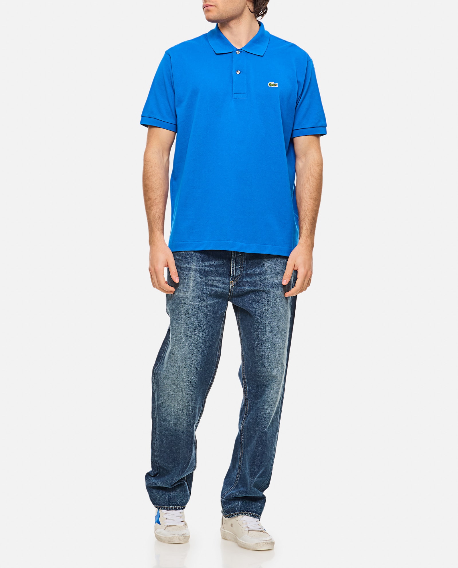 Lacoste Slim Fit L.12.12 Piqu¿ Polo Shir In Clear Blue