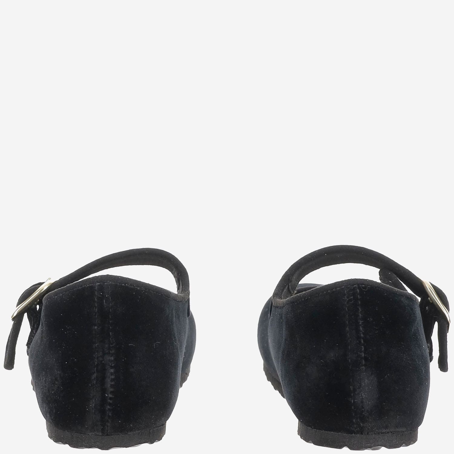 Birkenstock Santa Clarita Velvet Ballerina Flats In Black