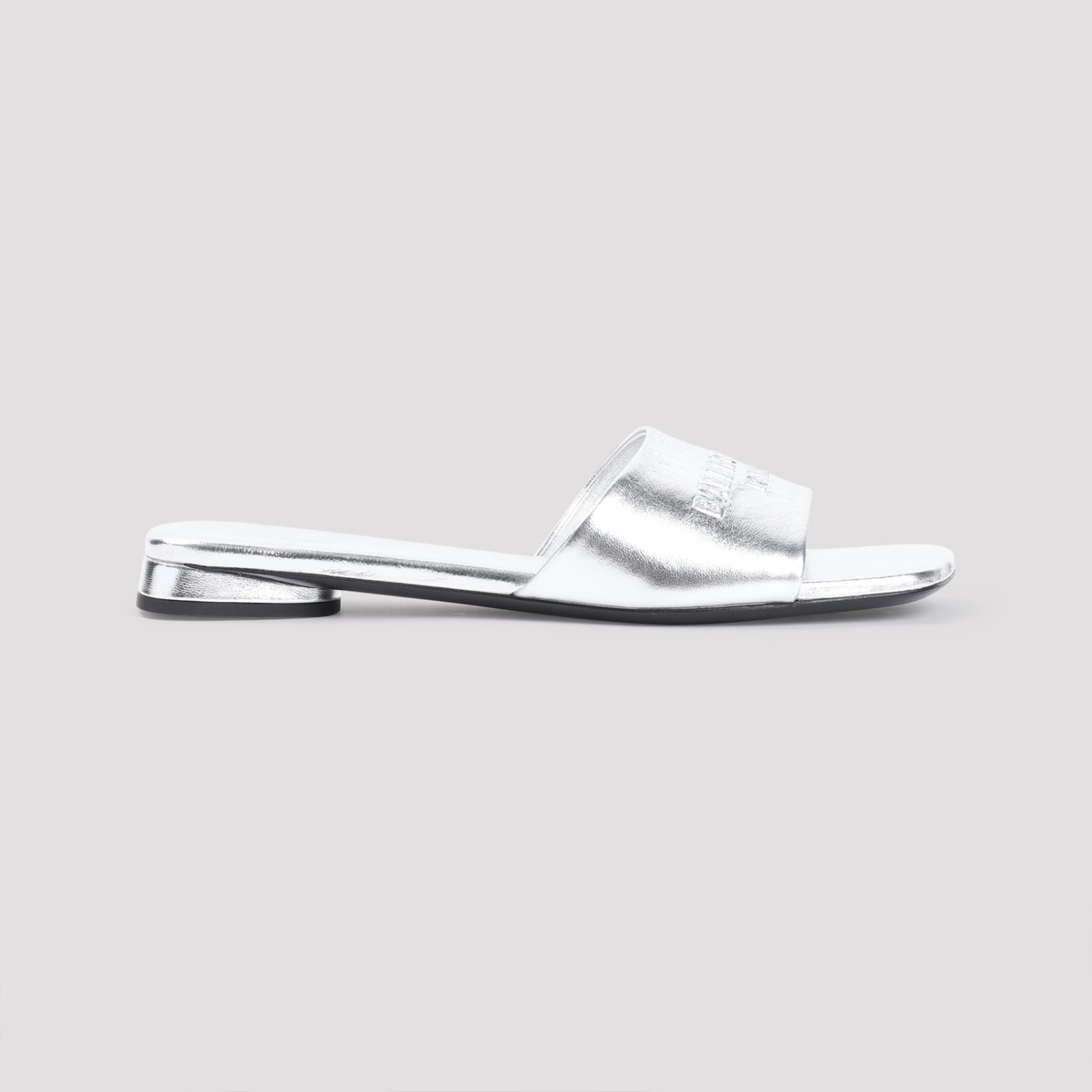 Shop Balenciaga Dutyfree Sandals In Silver