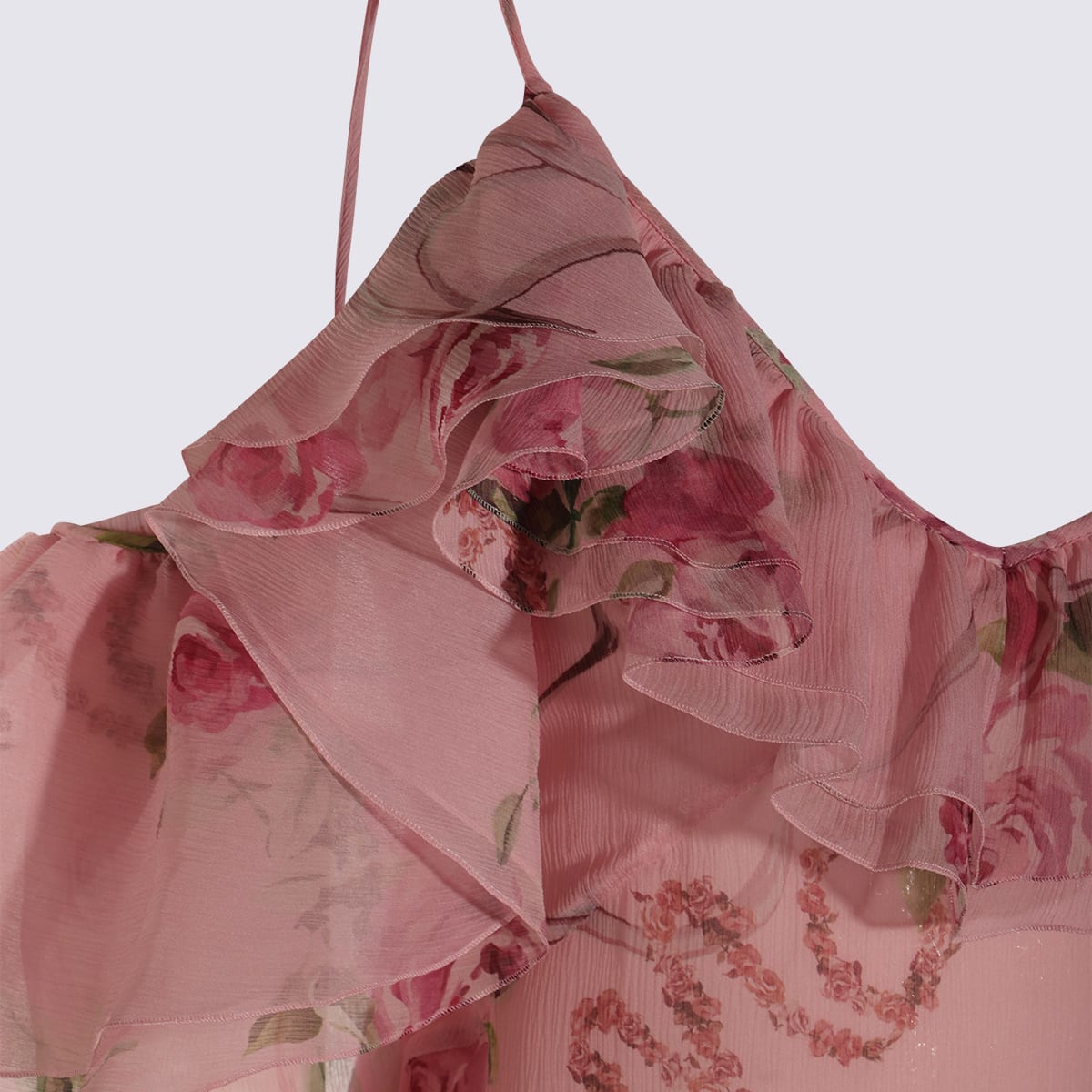 Blumarine Pink Midi Dress In Pink
