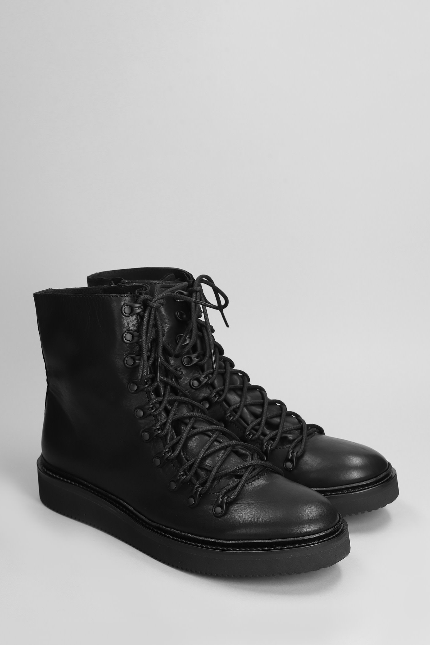 YOHJI YAMAMOTO ANKLE BOOTS IN BLACK LEATHER 