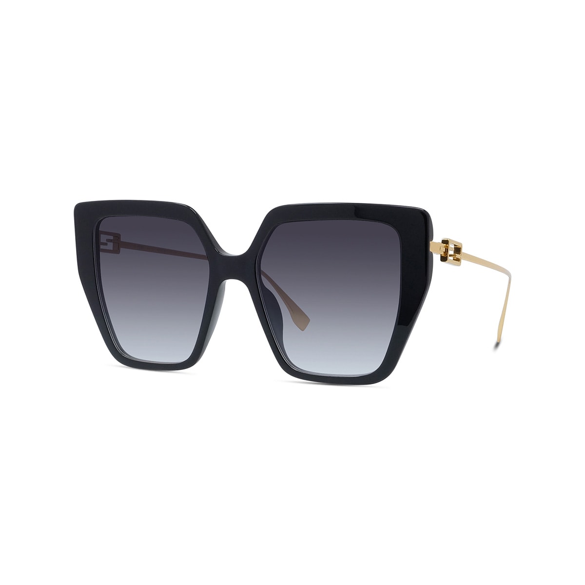 Shop Fendi Fe40012u 01b Sunglasses In Nero