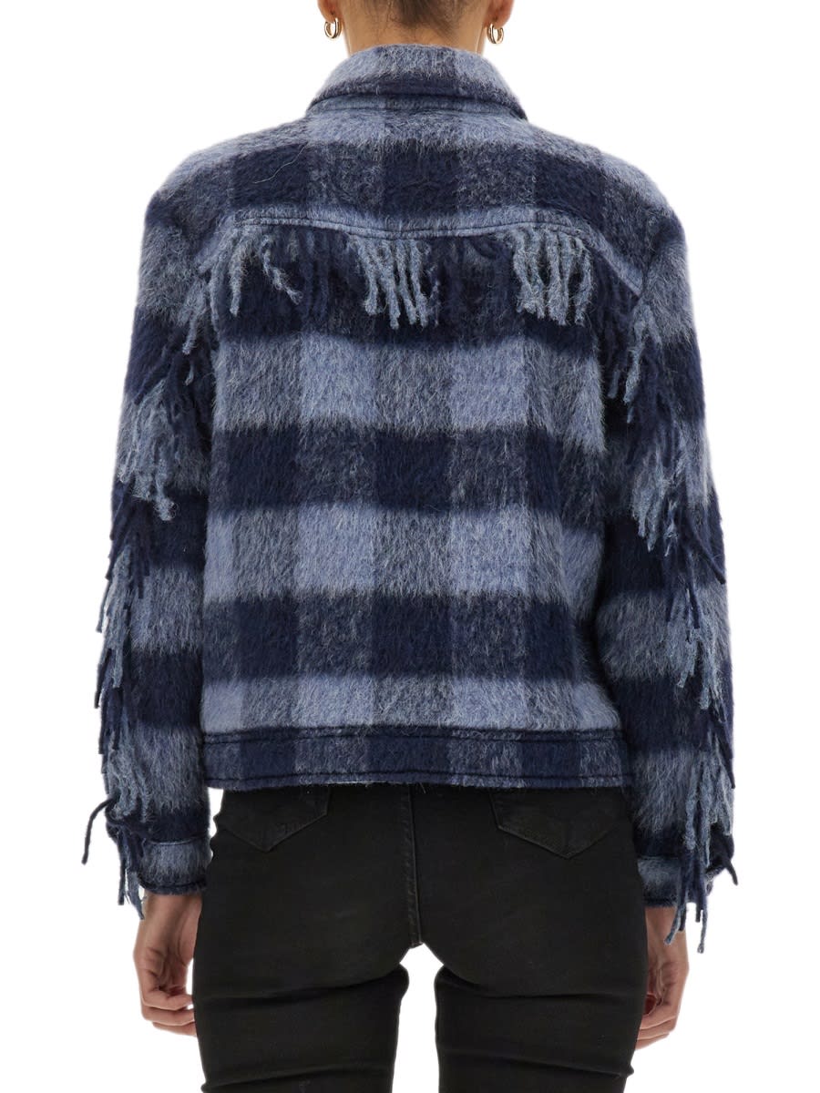 Woolrich Wool Jacket In Blue