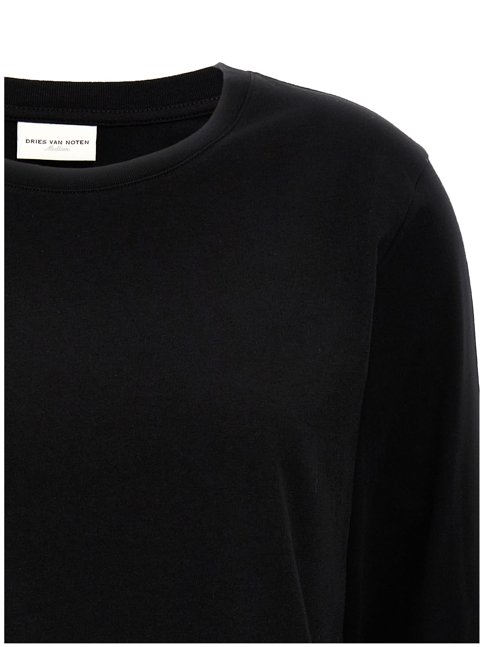 Shop Dries Van Noten Hefiz T-shirt In Black