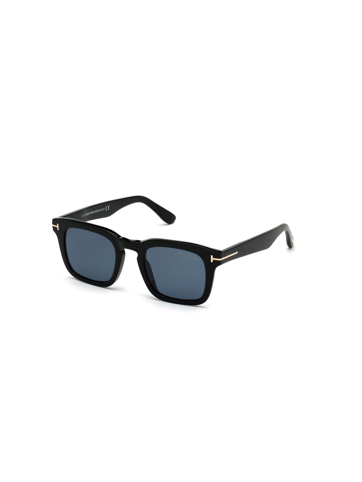 Tom Ford Dax Sunglasses In 5001v - Nero Lucido / Blu