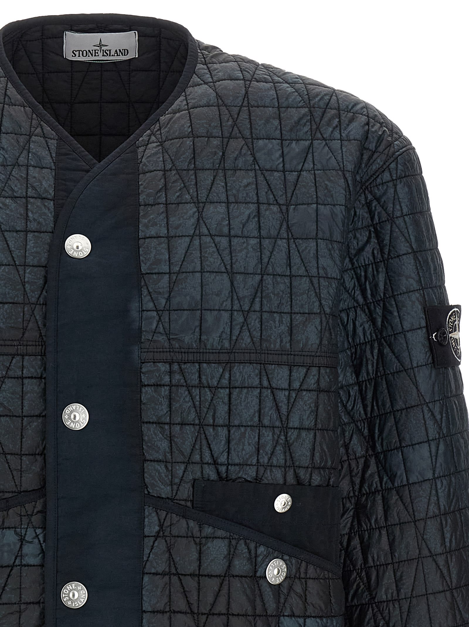 Stone Island Ylon Reps-tc Corrosion Treatment Jacket In Black