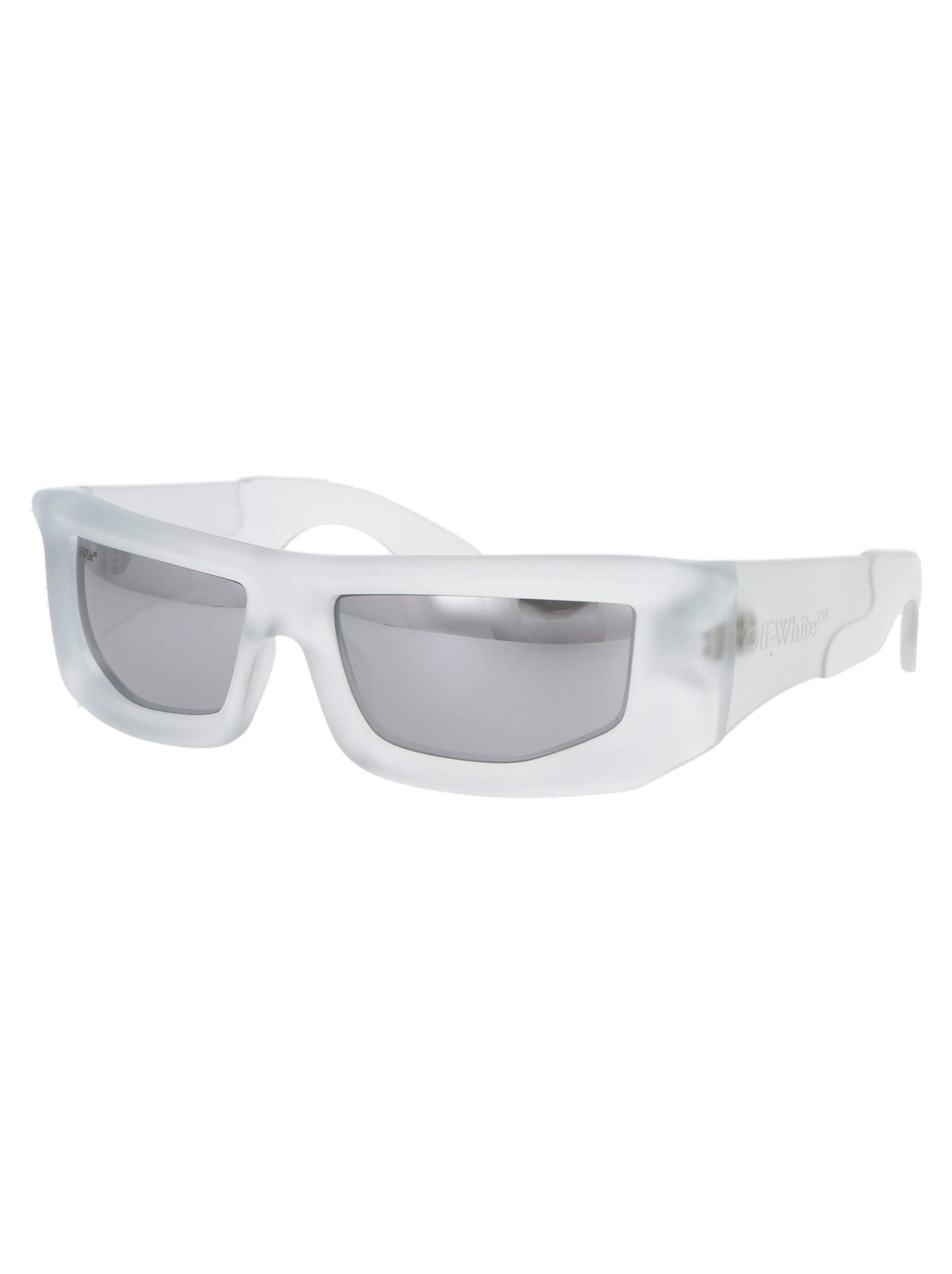 Shop Off-white Volcanite Sunglasses In 0072 Silver