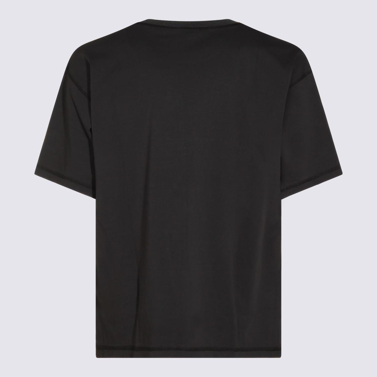 Diesel Cotton T-shirt With Oval D Print In Gray