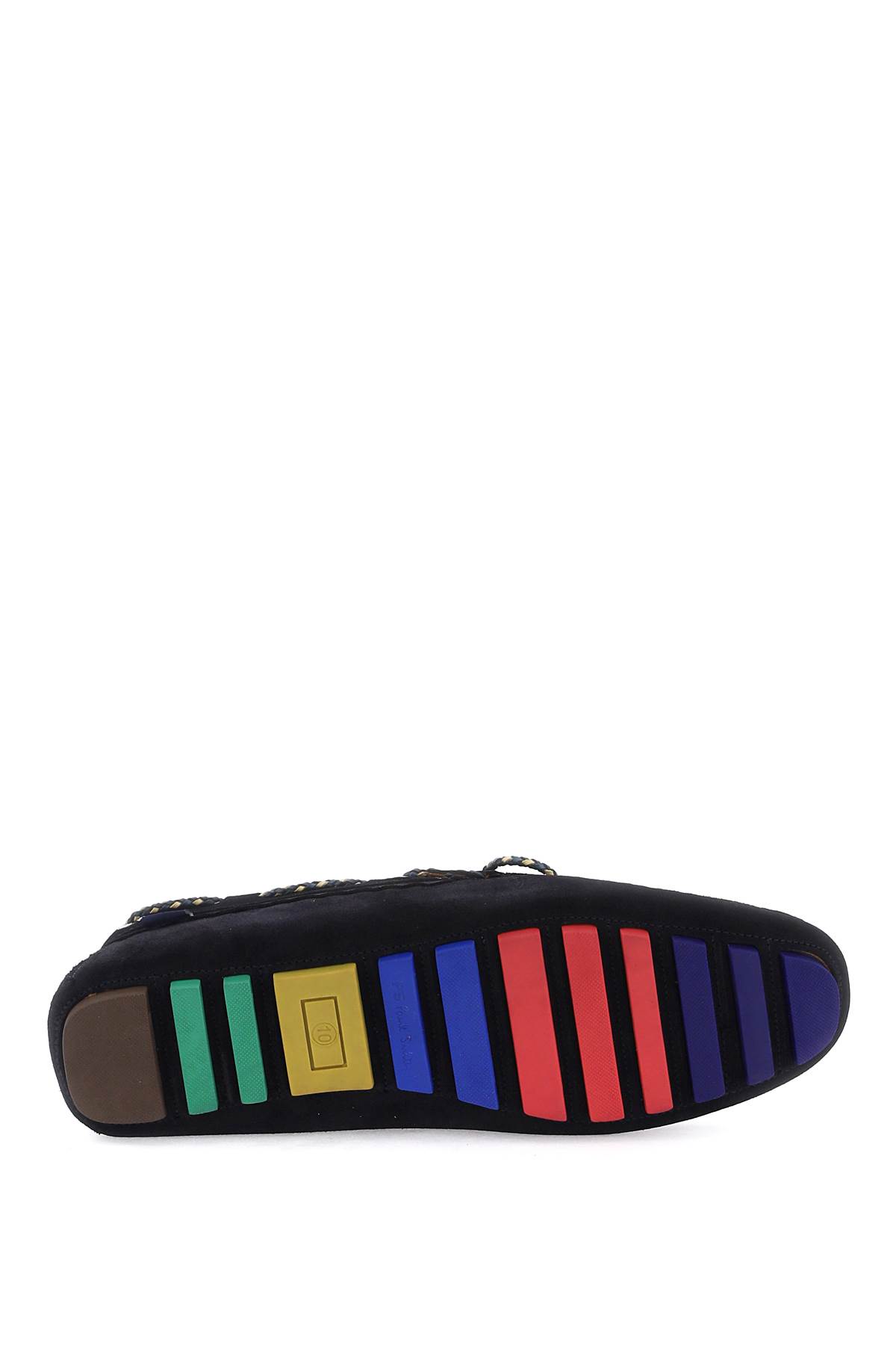 Ps By Paul Smith Springfield Suede Moccasin In Blue