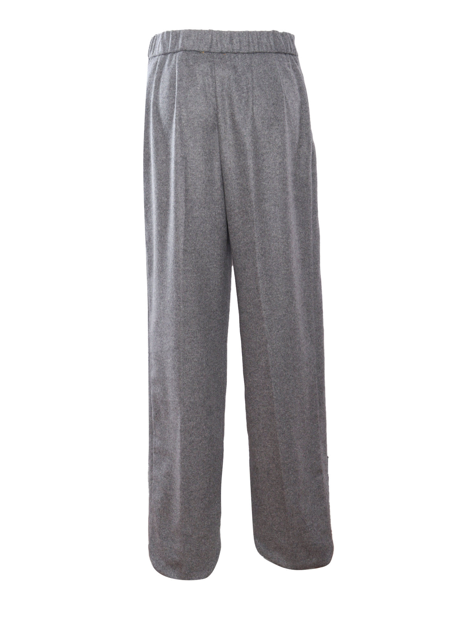 FORTE FORTE HIGH-WAISTED WOOLEN TROUSERS