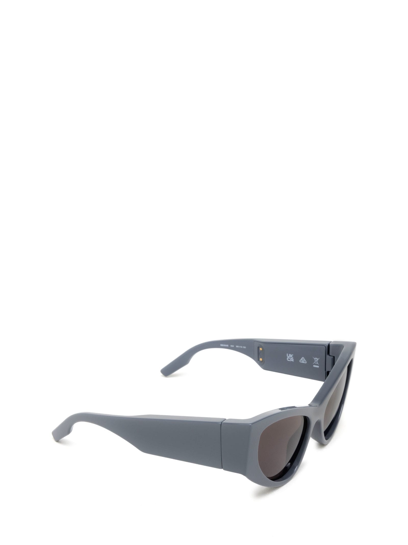 Shop Balenciaga Bb0300s Grey Sunglasses
