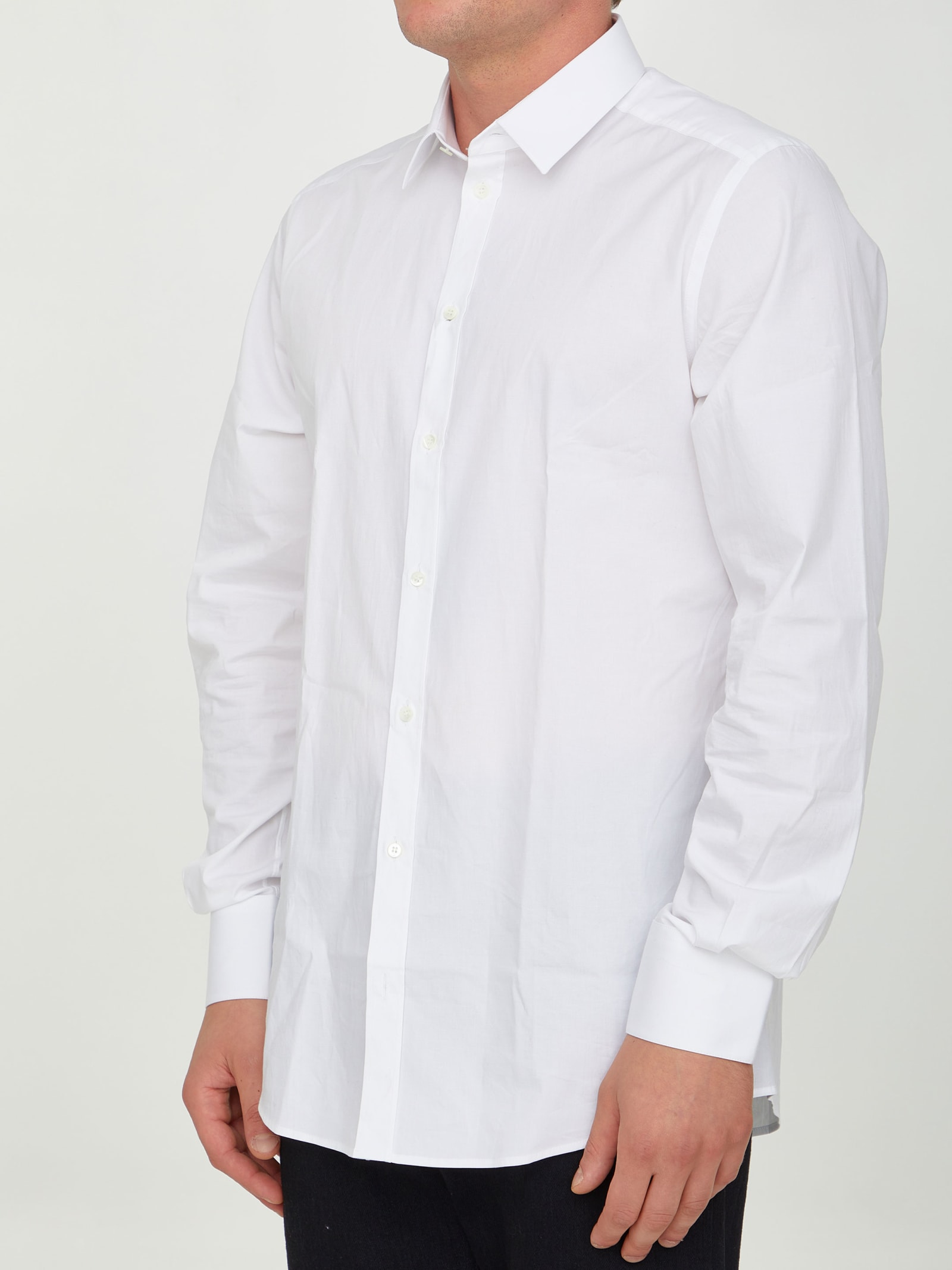 Shop Dolce & Gabbana White Cotton Shirt