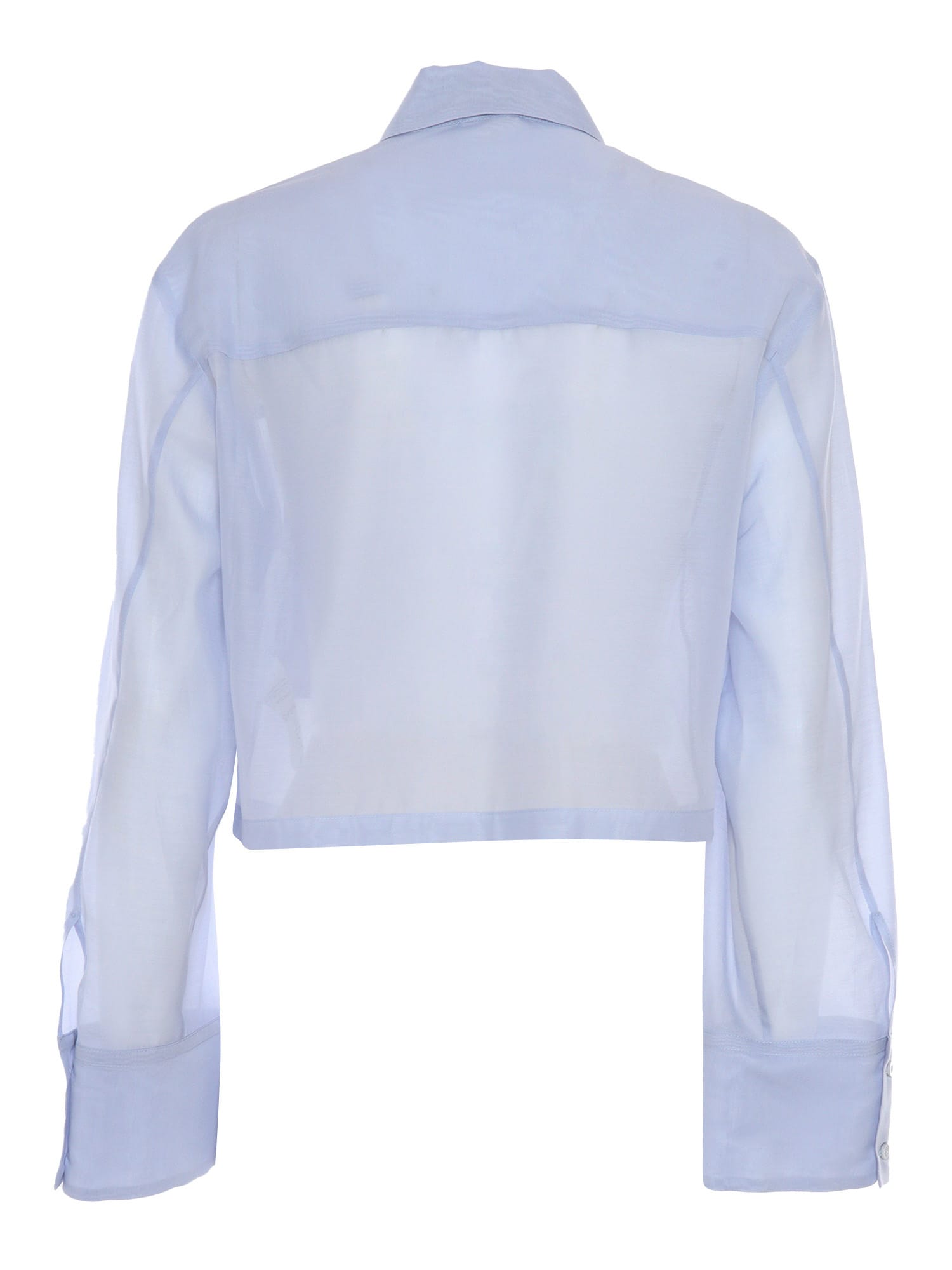 Shop Peserico Blouse In Light Blue
