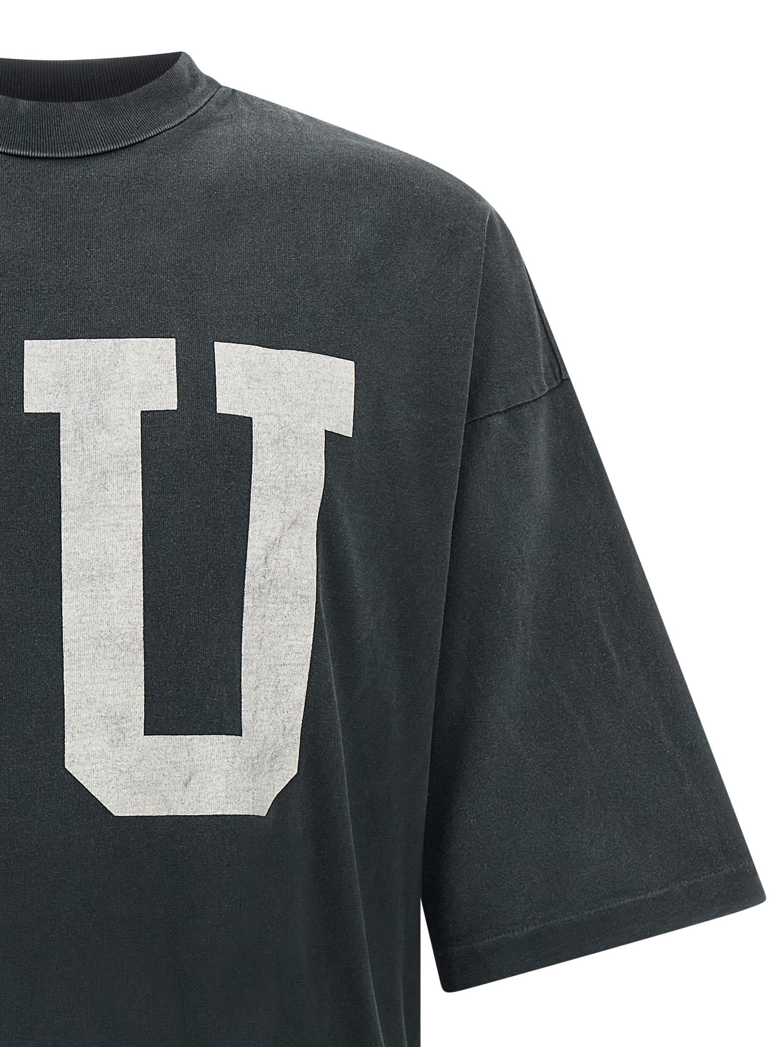 Fear Of God Mens Black Fu Educate Relaxed-fit Cotton-jersey T-shirt In Black