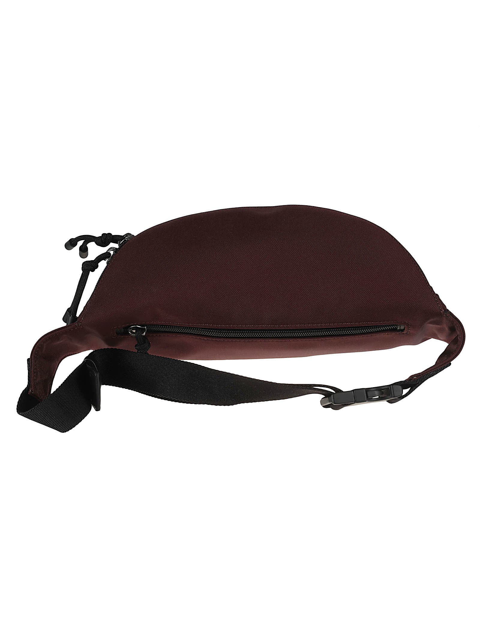 Valentino Logo Front Belt Bag In Bordeaux/black