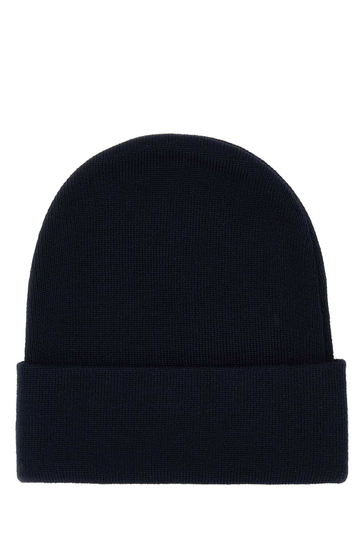 Gucci Dark Blue Wool Beanie Hat In Navydarkgreen