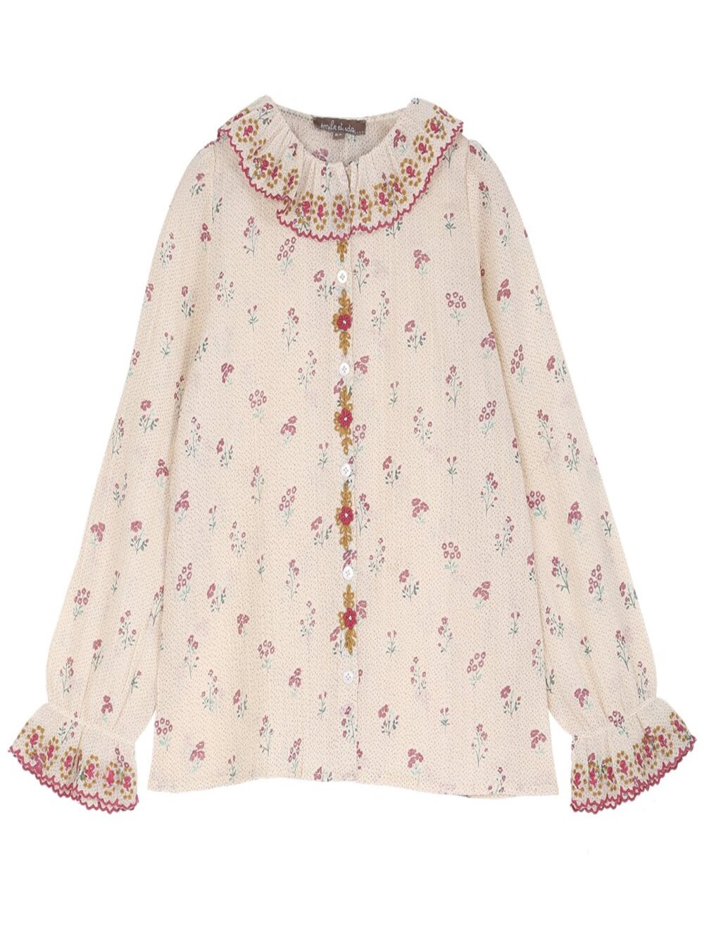 Emile Et Ida Capucine Floral Cotton Shirt
