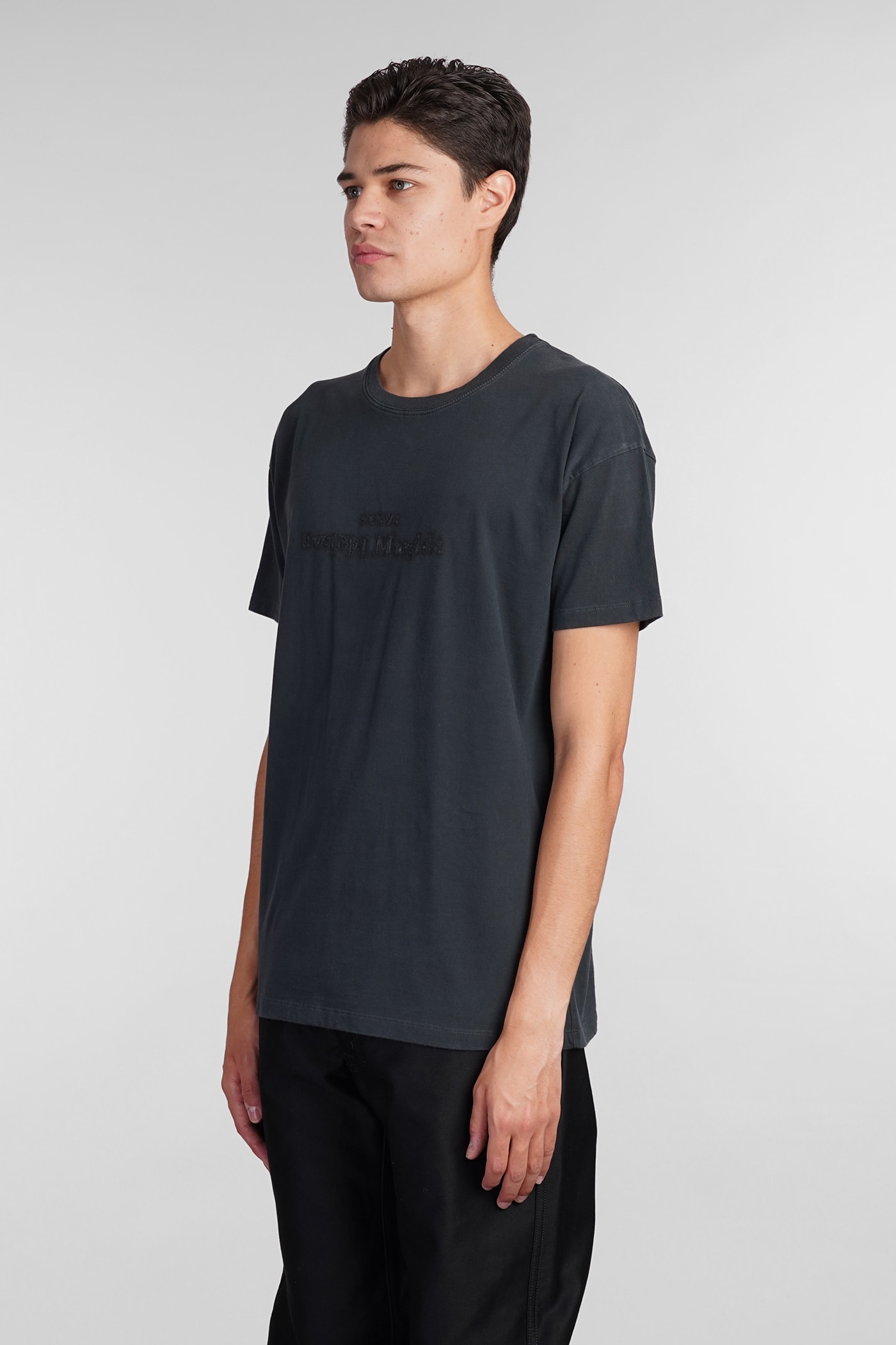 Shop Maison Margiela T-shirt In Grey Cotton