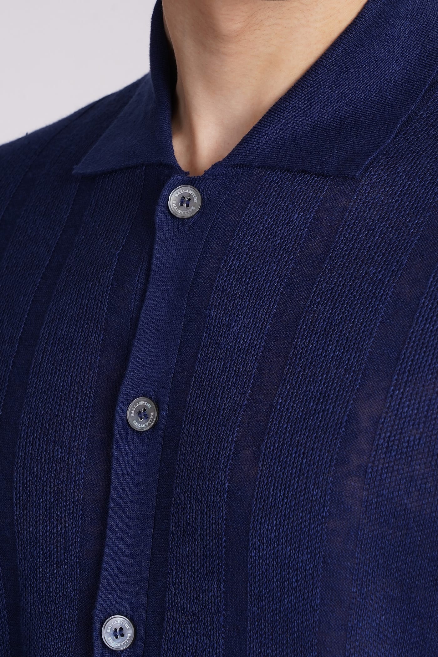 Shop Ballantyne Shirt In Blue Linen