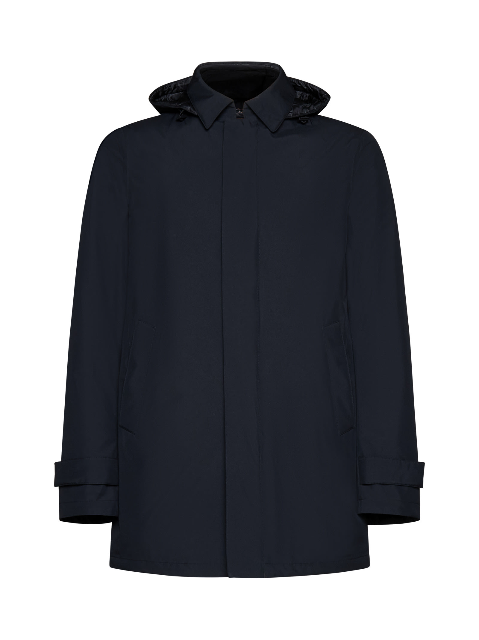 Herno Laminar Laminar Padded Carcoat In Gore-tex 2l In Blue | ModeSens