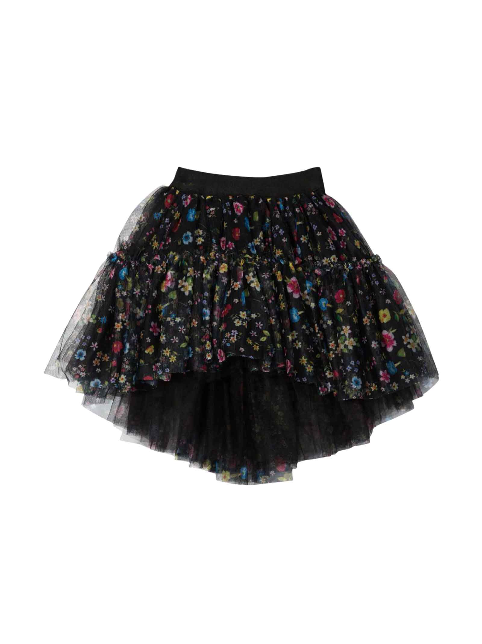 Monnalisa Black Girl Skirt