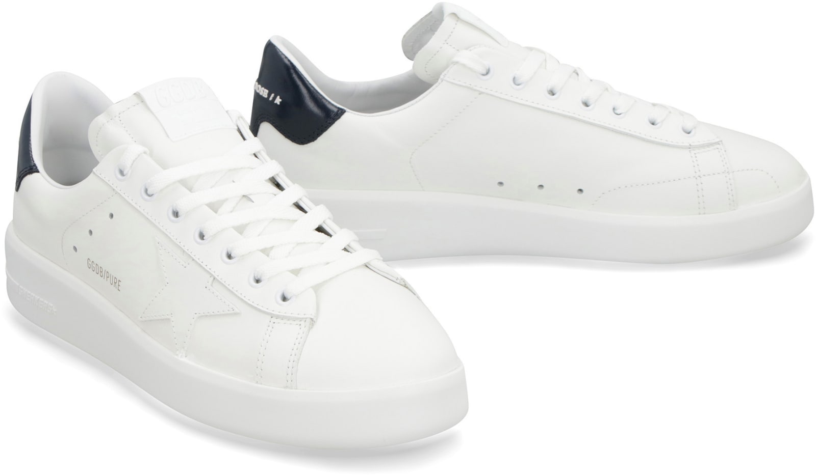 Shop Golden Goose Pure New Leather Sneakers In White