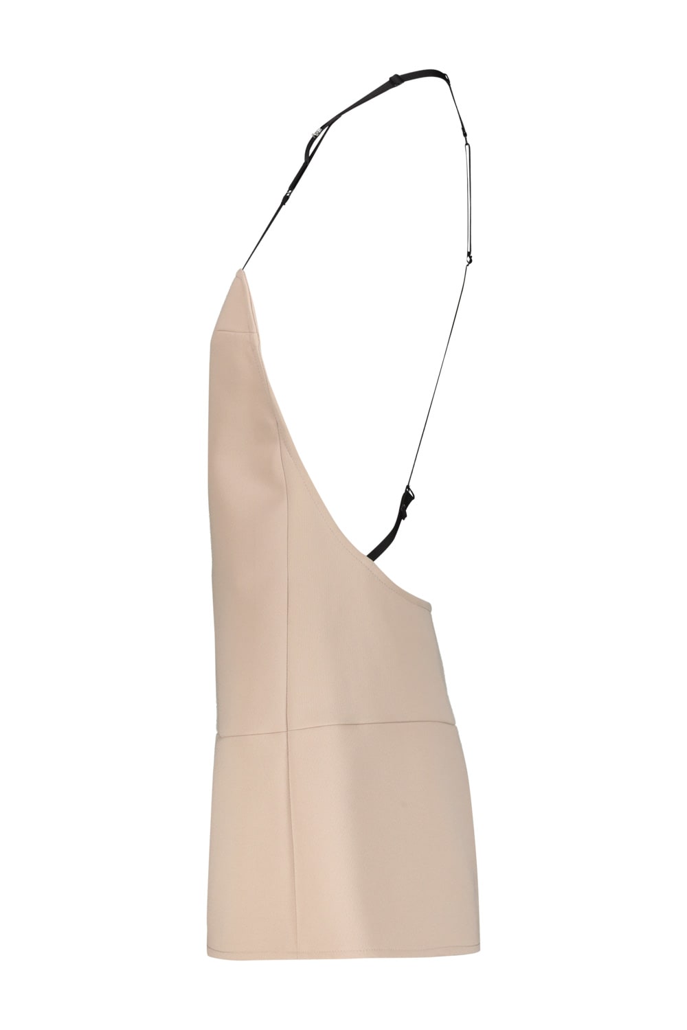 Shop Courrèges Backless Twill Dress