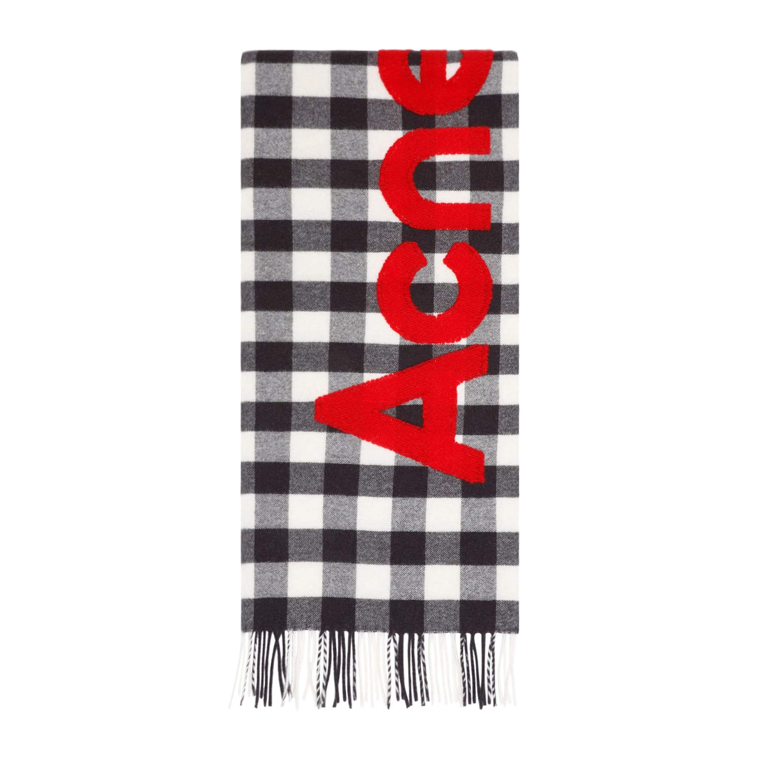 Shop Acne Studios Wool Scarf In White