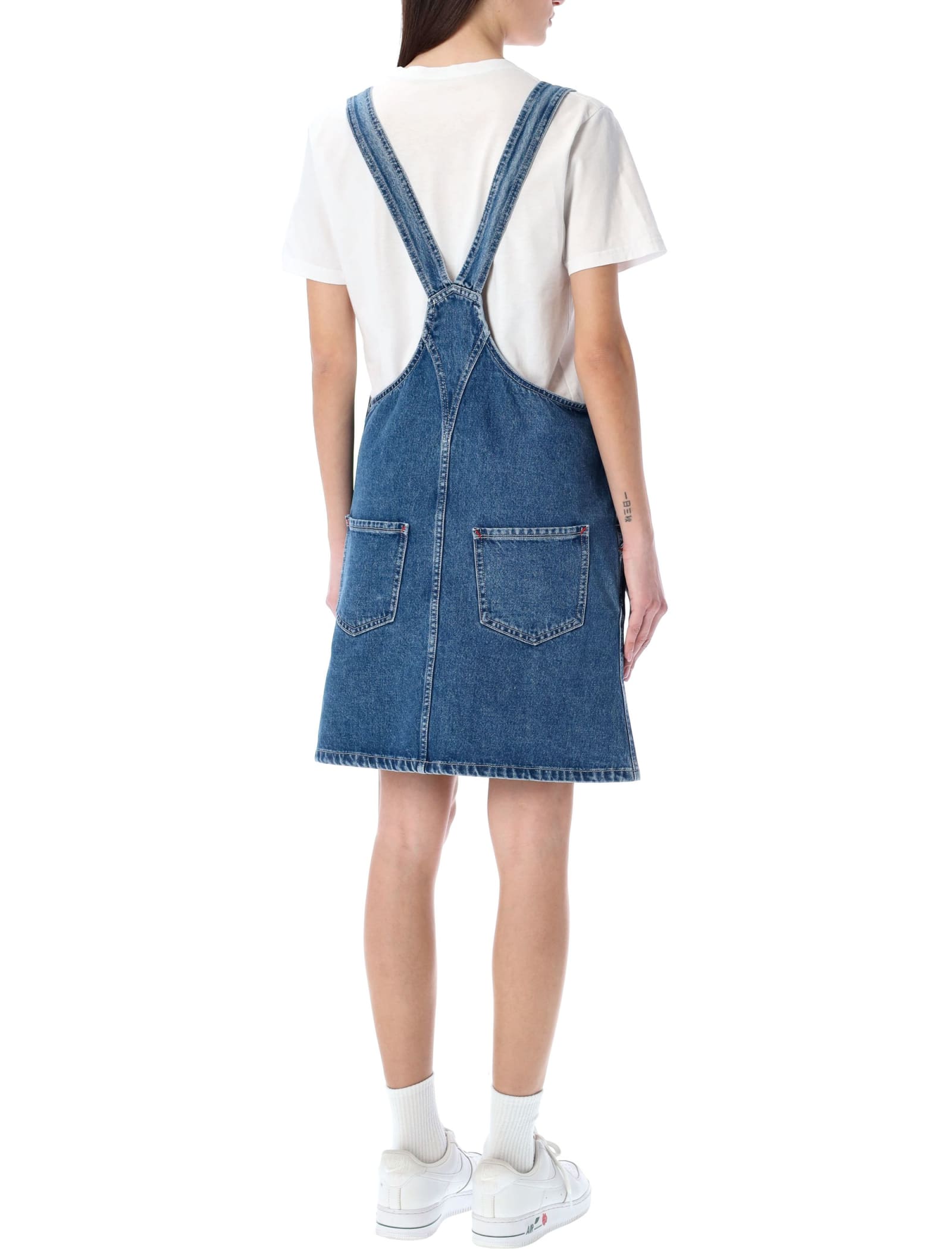 A.p.c. Paola Dress In Blue