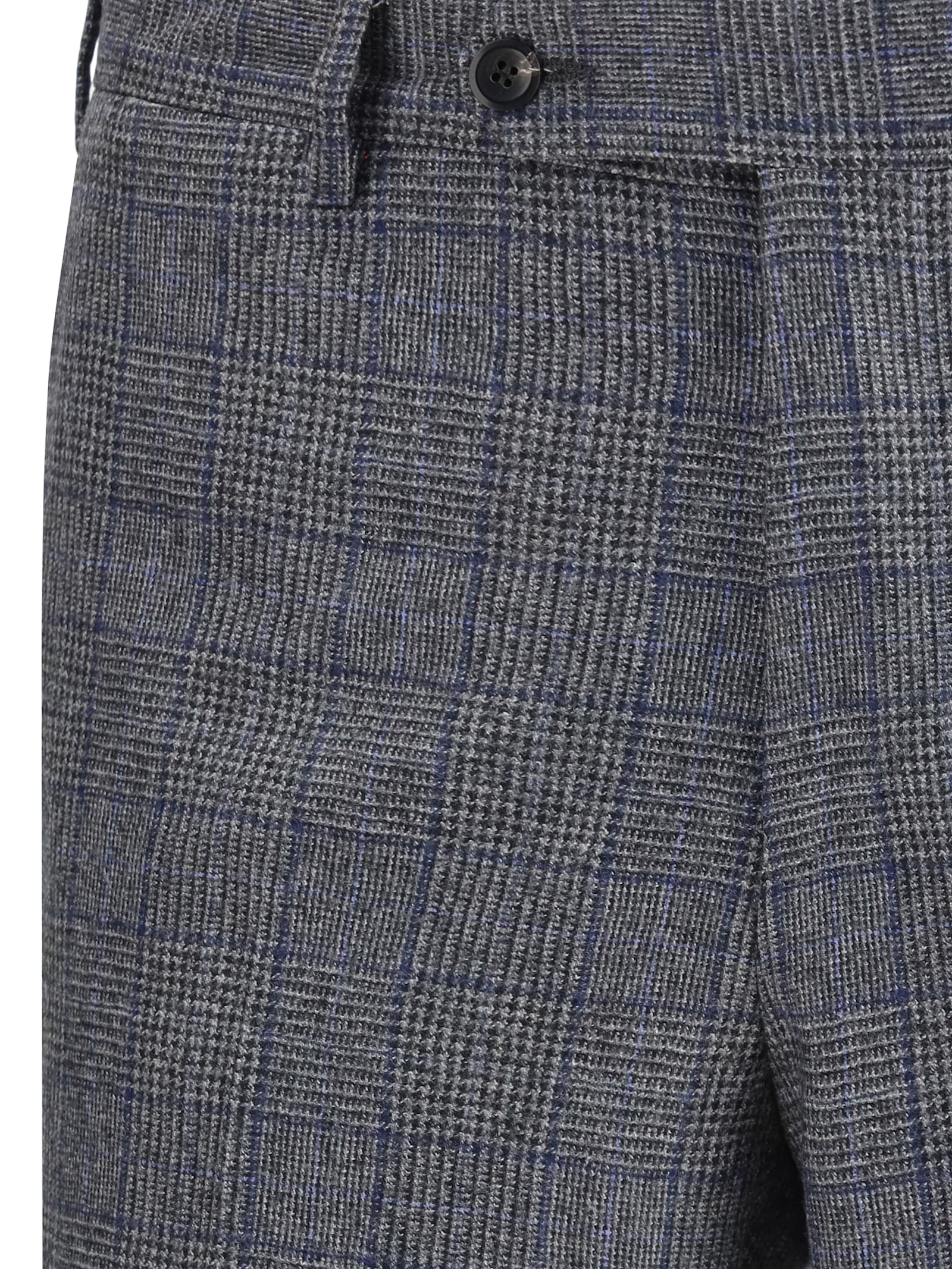 Germano Zama Tailored Trousers With Houndstooth Pattern In Gray