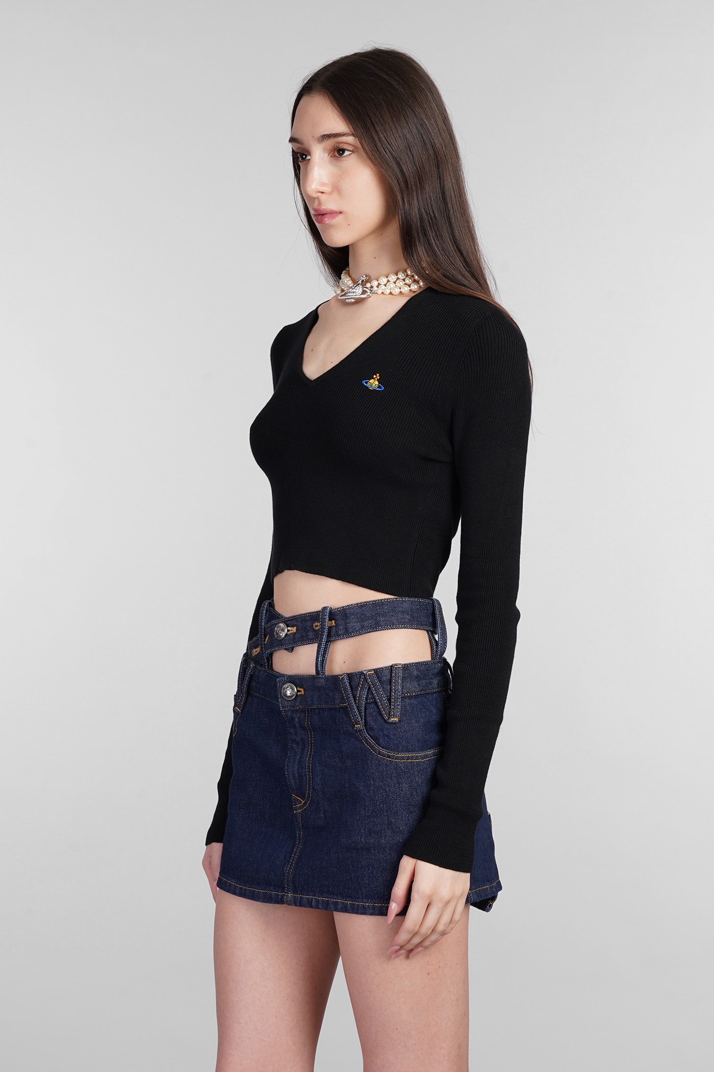 Shop Vivienne Westwood Bea Topwear In Black Cotton