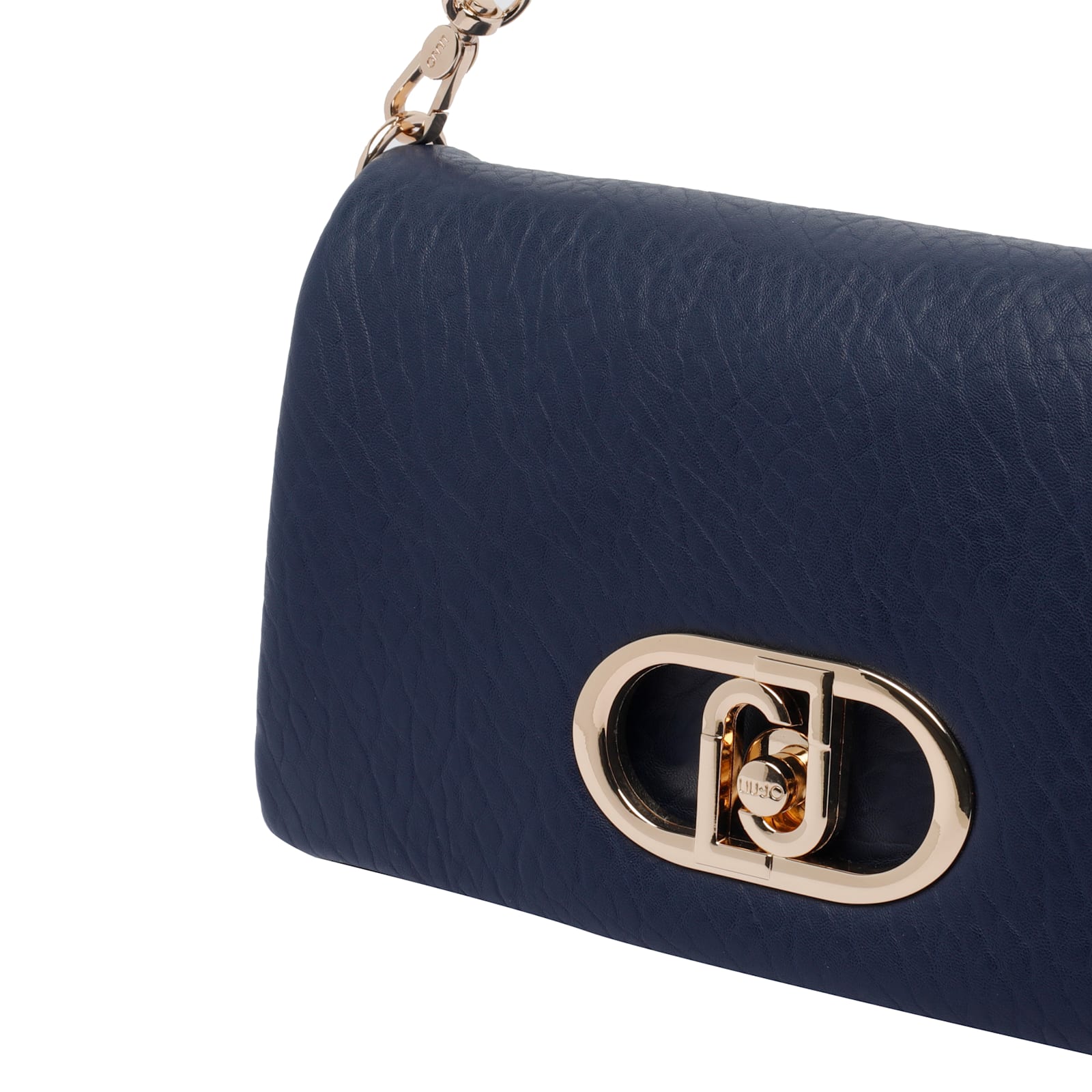 Liu •jo Crossbody Bag With Adjustable Strap And Textured Finish In Blue